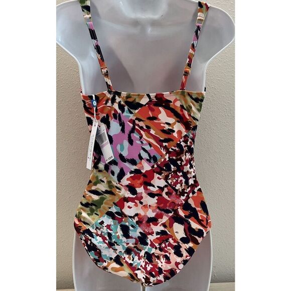 Bleu Rod Beattie RBPA24225-RS Women's Sz 6 Party Animal Ring 1-Pc Swim Suit - Picture 10 of 11